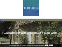 Tablet Screenshot of gluecksquell.de